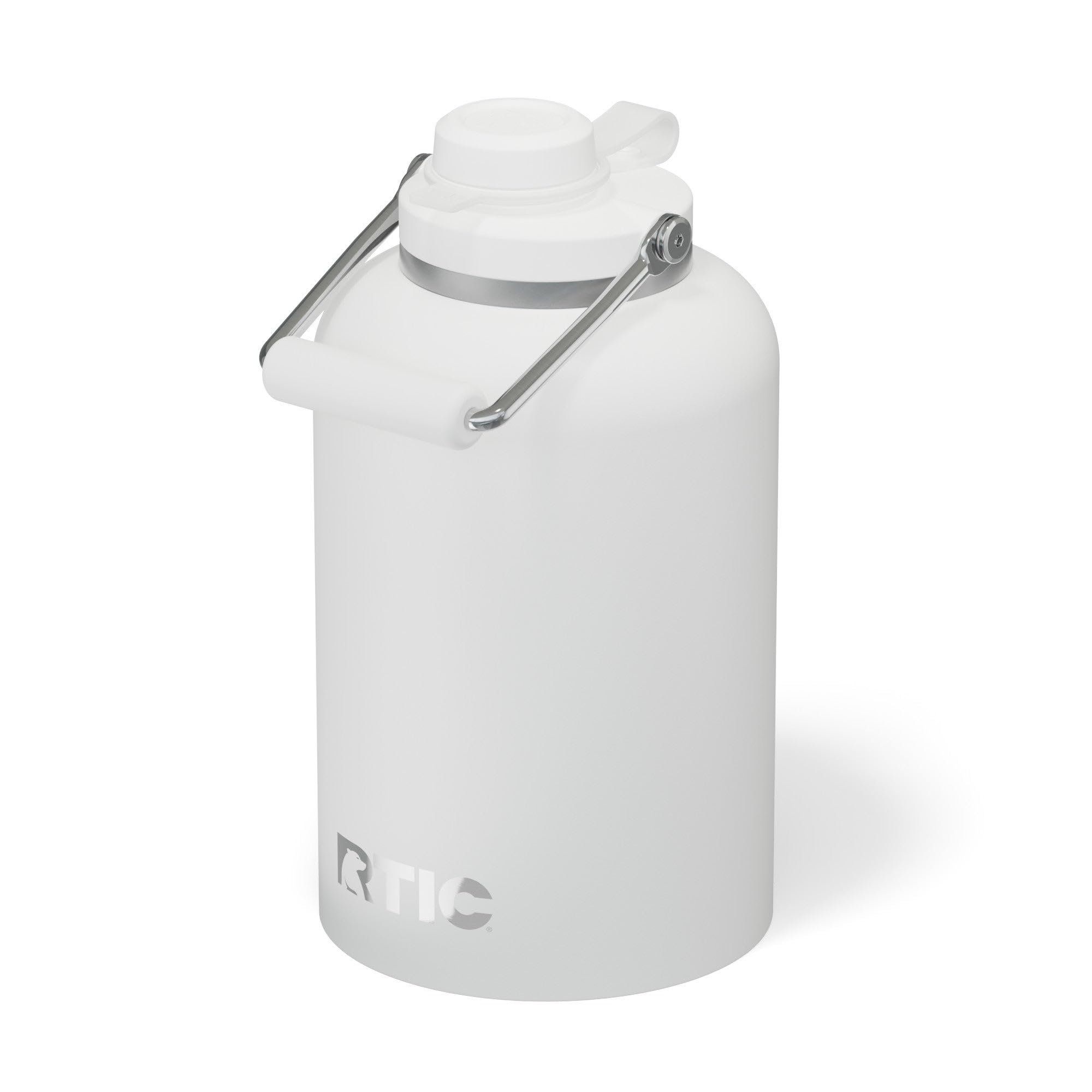 RTIC 1 Gallon Outback Jug, Stainless Steel, Ceramic Lined Insulated Water Bottle with Lid and Handle, BPA-Free, Double Wall Vacuum Insulation, Graphite