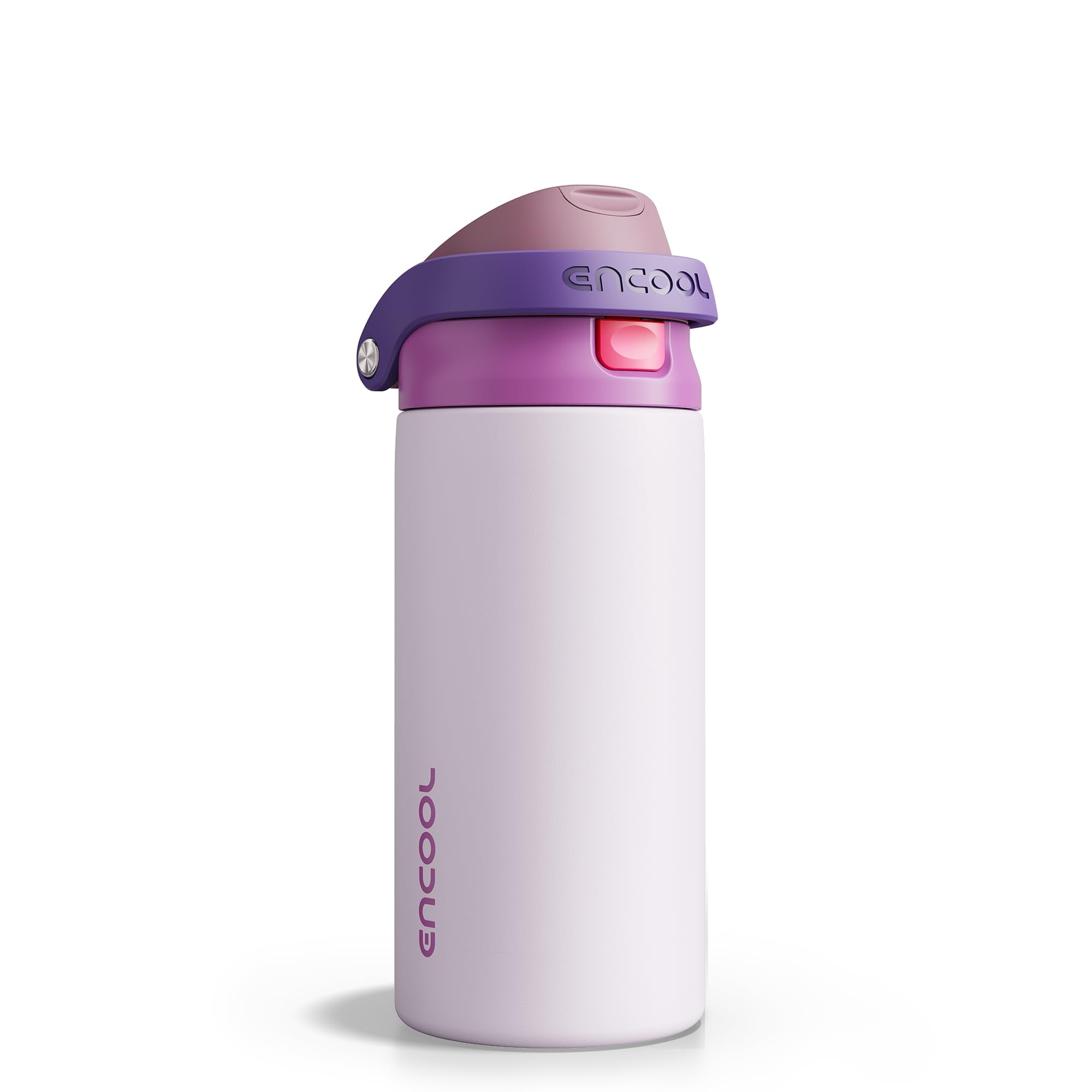 ENCOOL Leakproof Insulated Water Bottle with Straw Dual-Sip Water Bottle Bag-Safe Design for Work, Commute & Gym – Keeps Drinks Cold All Day, 24 oz, Powder Blue