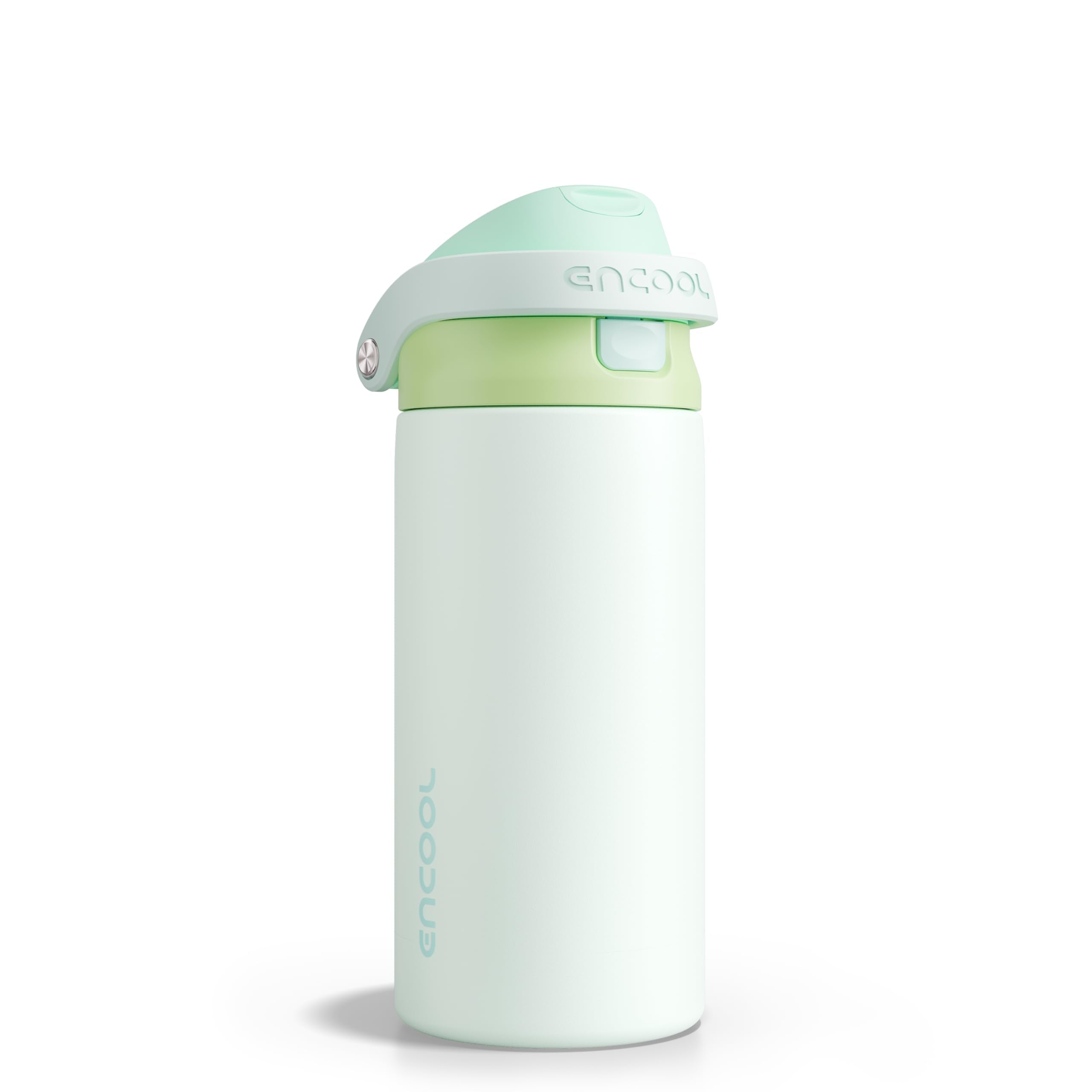 ENCOOL Leakproof Insulated Water Bottle with Straw Dual-Sip Water Bottle Bag-Safe Design for Work, Commute & Gym – Keeps Drinks Cold All Day, 24 oz, Powder Blue