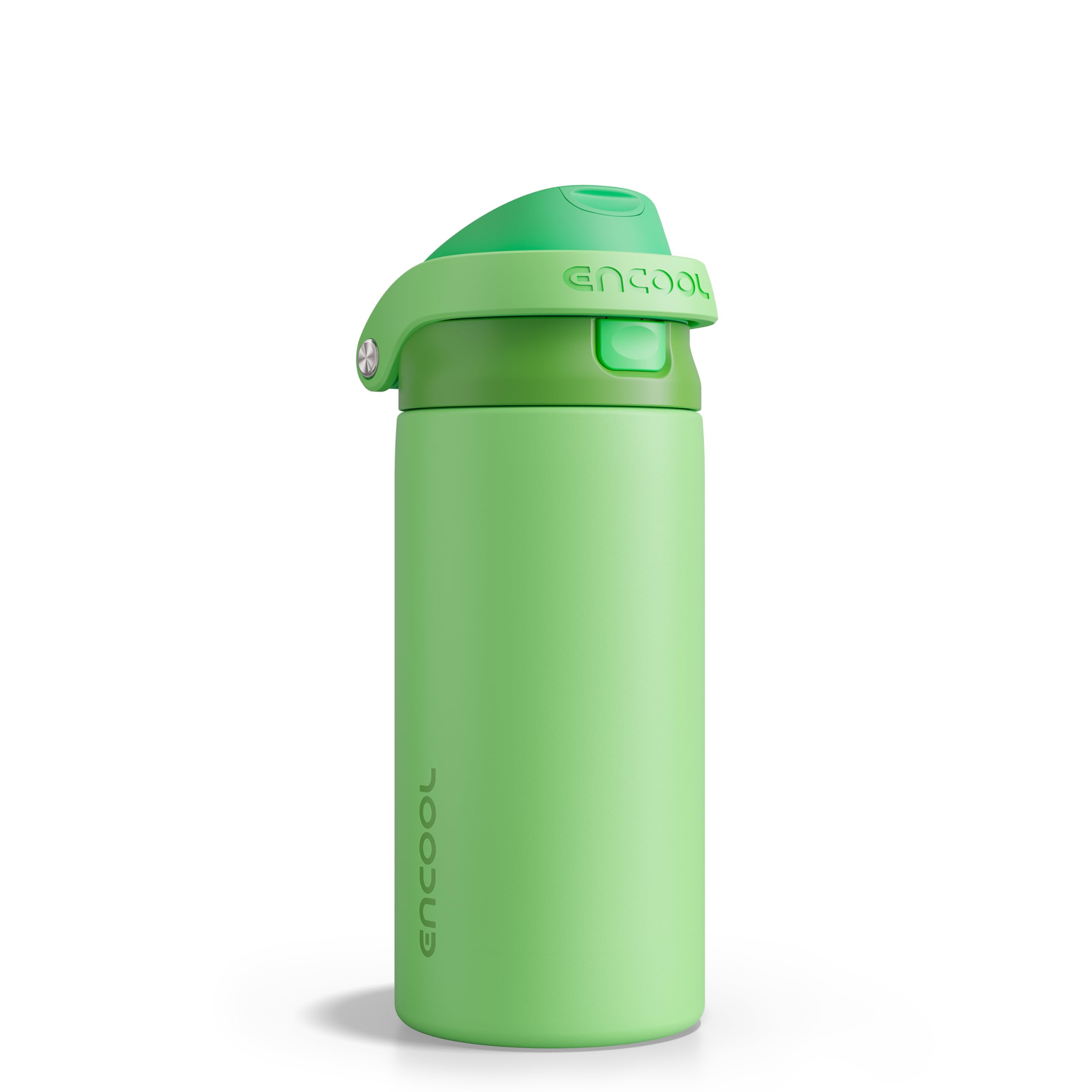 ENCOOL Leakproof Insulated Water Bottle with Straw Dual-Sip Water Bottle Bag-Safe Design for Work, Commute & Gym – Keeps Drinks Cold All Day, 24 oz, Powder Blue
