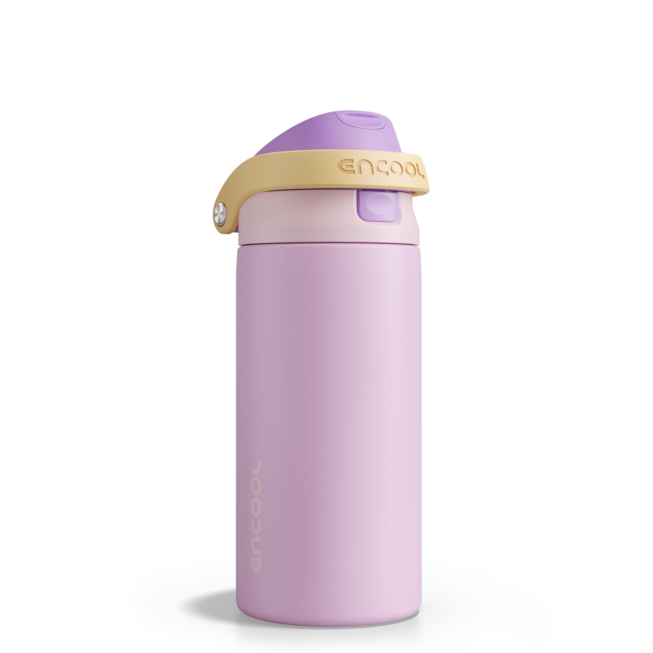 ENCOOL Leakproof Insulated Water Bottle with Straw Dual-Sip Water Bottle Bag-Safe Design for Work, Commute & Gym – Keeps Drinks Cold All Day, 24 oz, Powder Blue