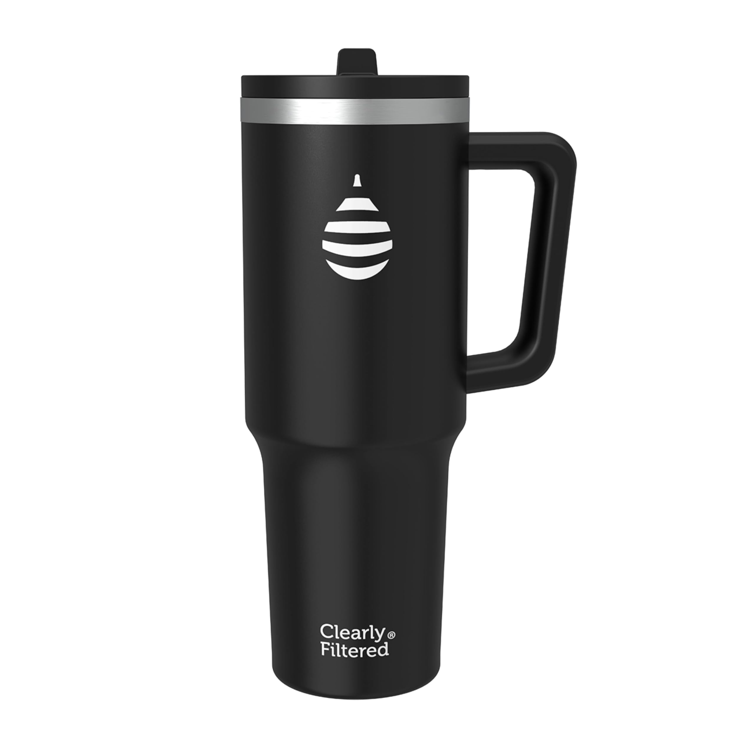 Clearly Filtered Water Bottle | Removes 200+ Contaminants, Double-Wall Insulated Stainless Steel, BPA/BPS Free, Phthalate Free, Filters Flouride Lead Chlorine (40oz, Blush)