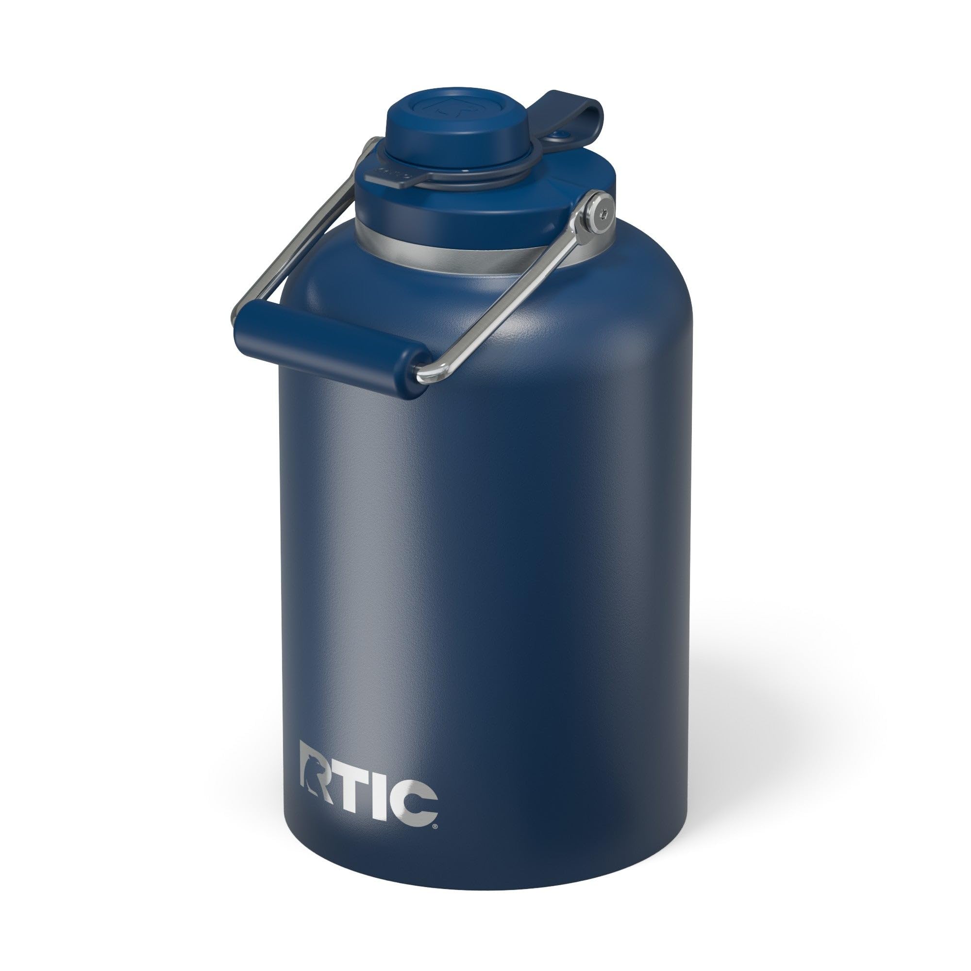RTIC 1 Gallon Outback Jug, Stainless Steel, Ceramic Lined Insulated Water Bottle with Lid and Handle, BPA-Free, Double Wall Vacuum Insulation, Graphite