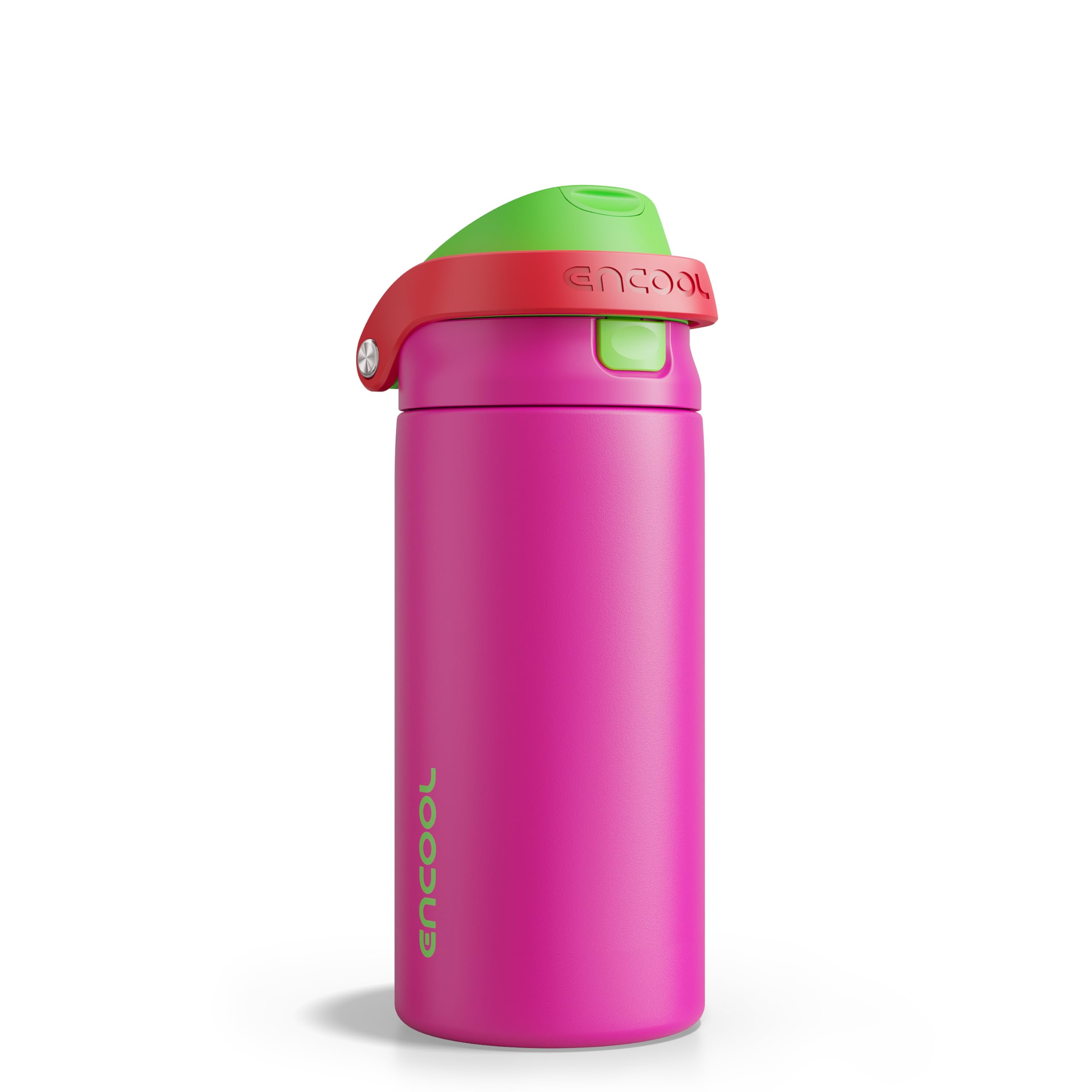 ENCOOL Leakproof Insulated Water Bottle with Straw Dual-Sip Water Bottle Bag-Safe Design for Work, Commute & Gym – Keeps Drinks Cold All Day, 24 oz, Powder Blue