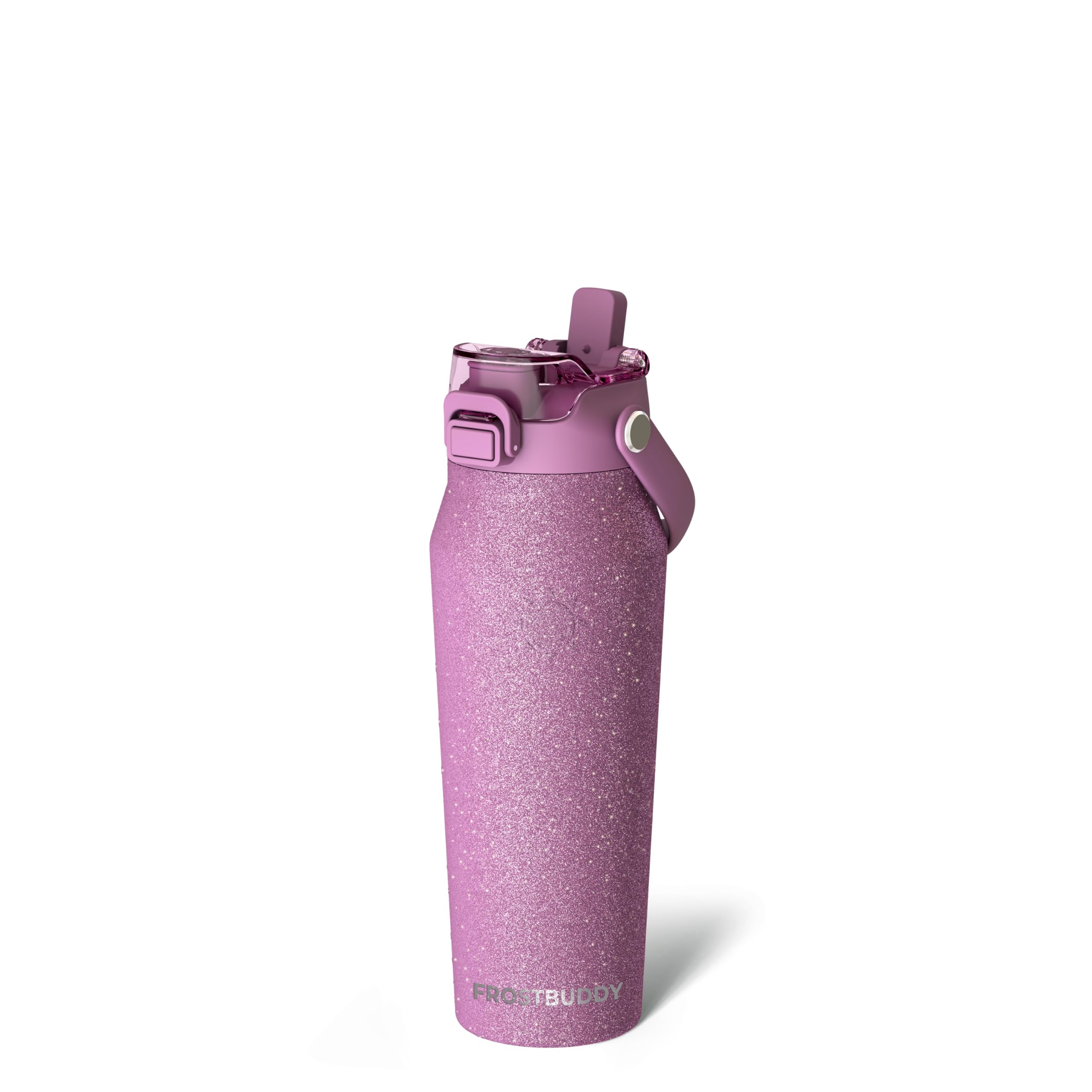 Frost Buddy 16oz Insulated Water Bottle with Straw & Chug Lid | Leak-Proof Stainless Steel | 24-Hours Cold | Sweat-Proof, Cup Holder Friendly | Ideal for Gym, Travel, Sports & Everyday Hydration