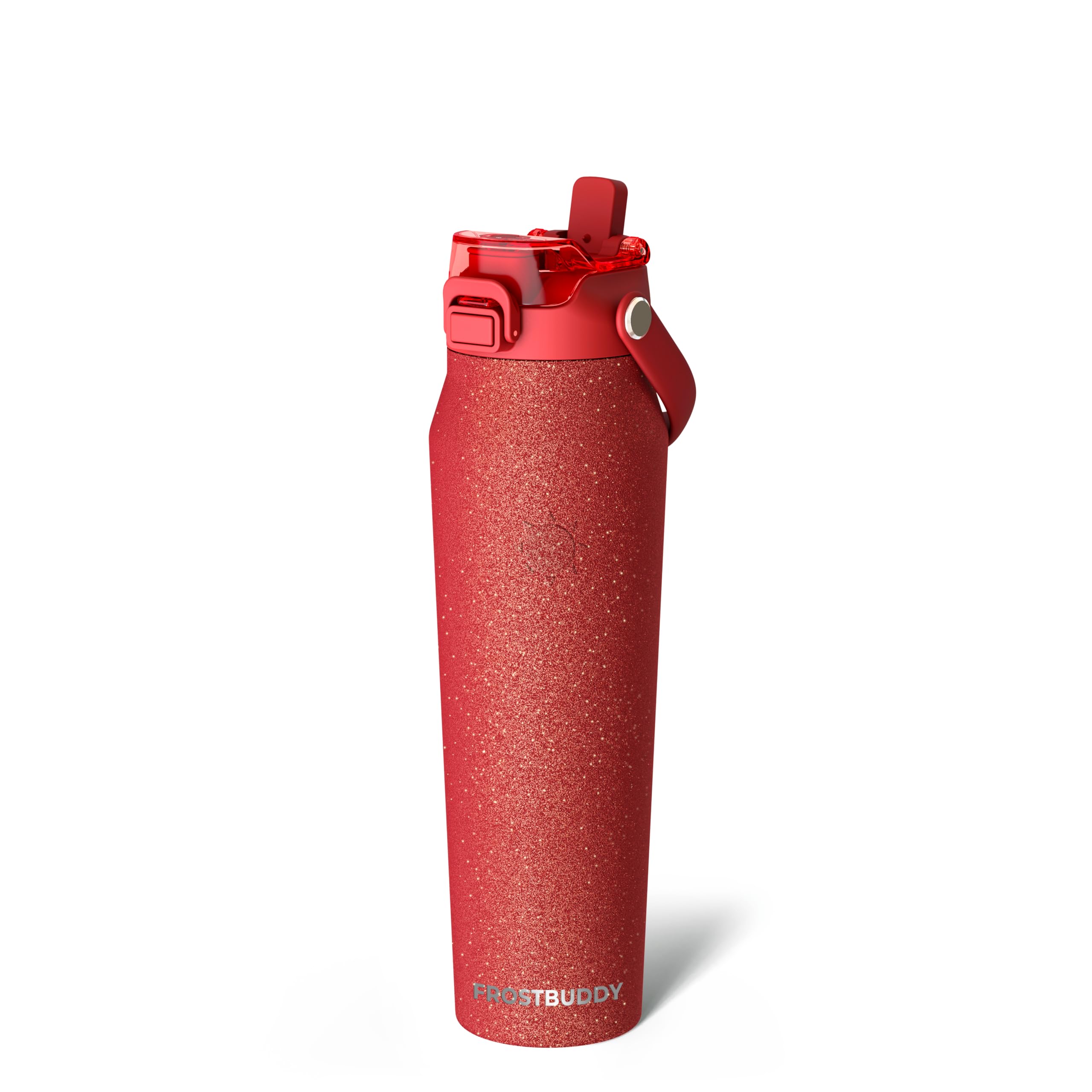 Frost Buddy 16oz Insulated Water Bottle with Straw & Chug Lid | Leak-Proof Stainless Steel | 24-Hours Cold | Sweat-Proof, Cup Holder Friendly | Ideal for Gym, Travel, Sports & Everyday Hydration